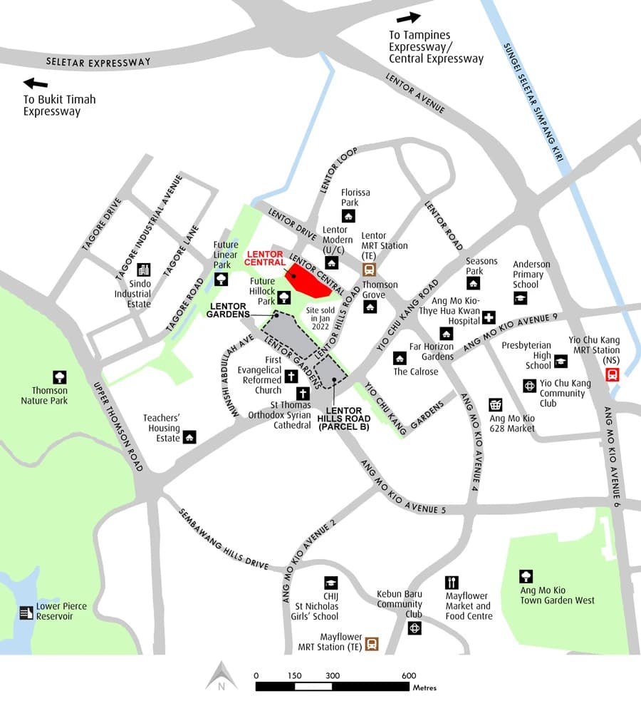 Hillock Green Lentor Central Accessibility